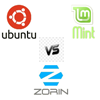Ubuntu 24.04 vs Mint 22.3 vs Zorin Core 18.1 USB Trio Pack